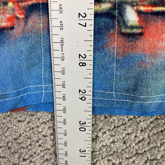 Vintage 33 Degrees New York All Over Print Button Down Shirt Men's Medium 90s - Picture 11 of 14